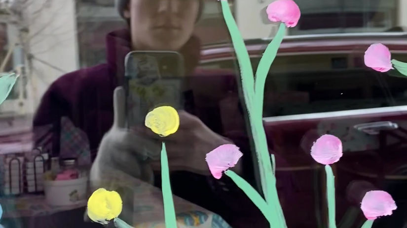 Easter Windows for The Nook Breakfast & Lunch